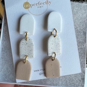 Imperfectly Co polymer clay earrings